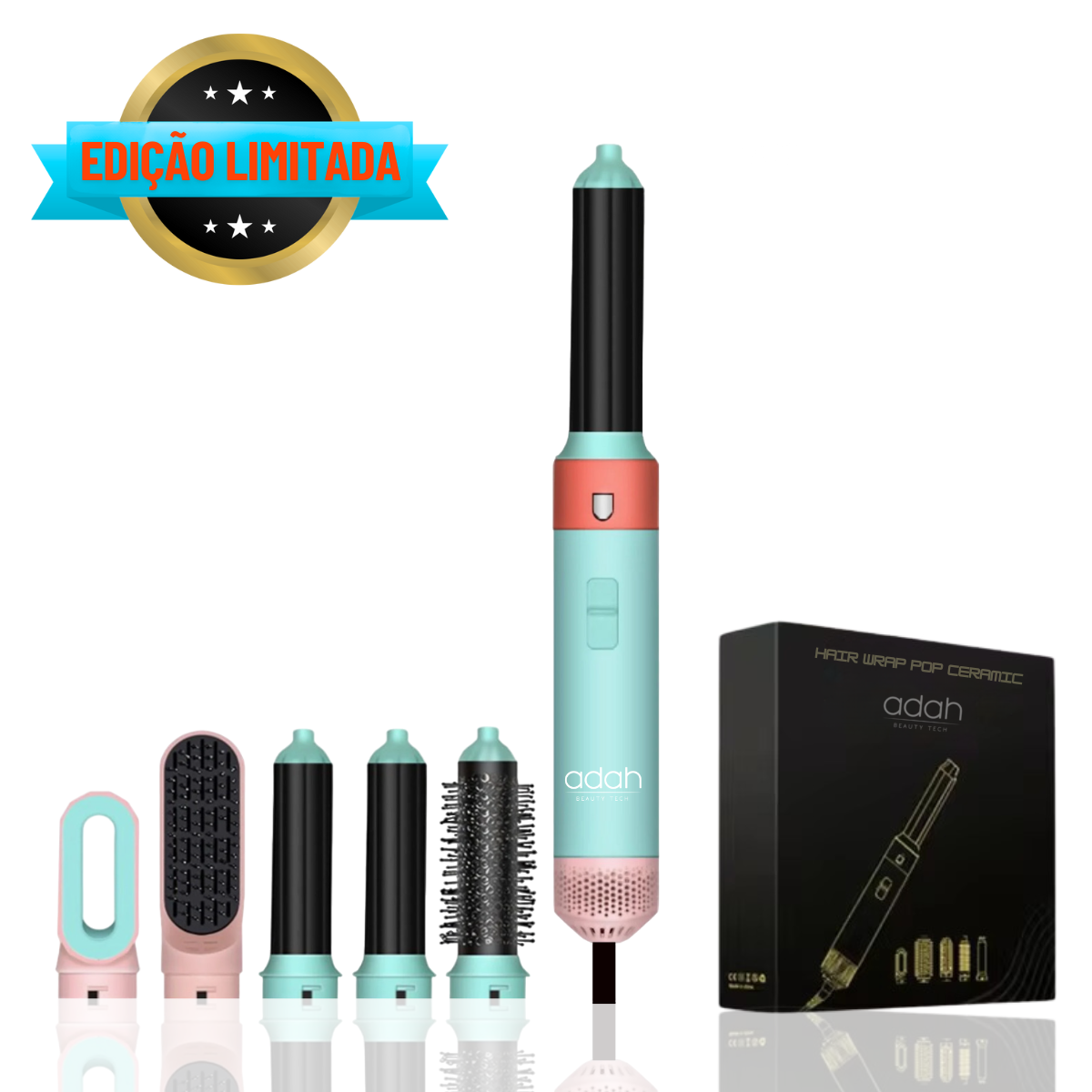 HAARWICKEL ULTRA ™ POP KERAMIK 1000W • 5 in 1 professionelle Bürste und Styler